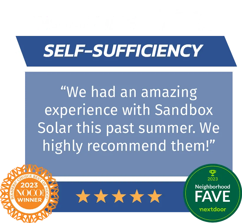 self sufficiency sandbox solar