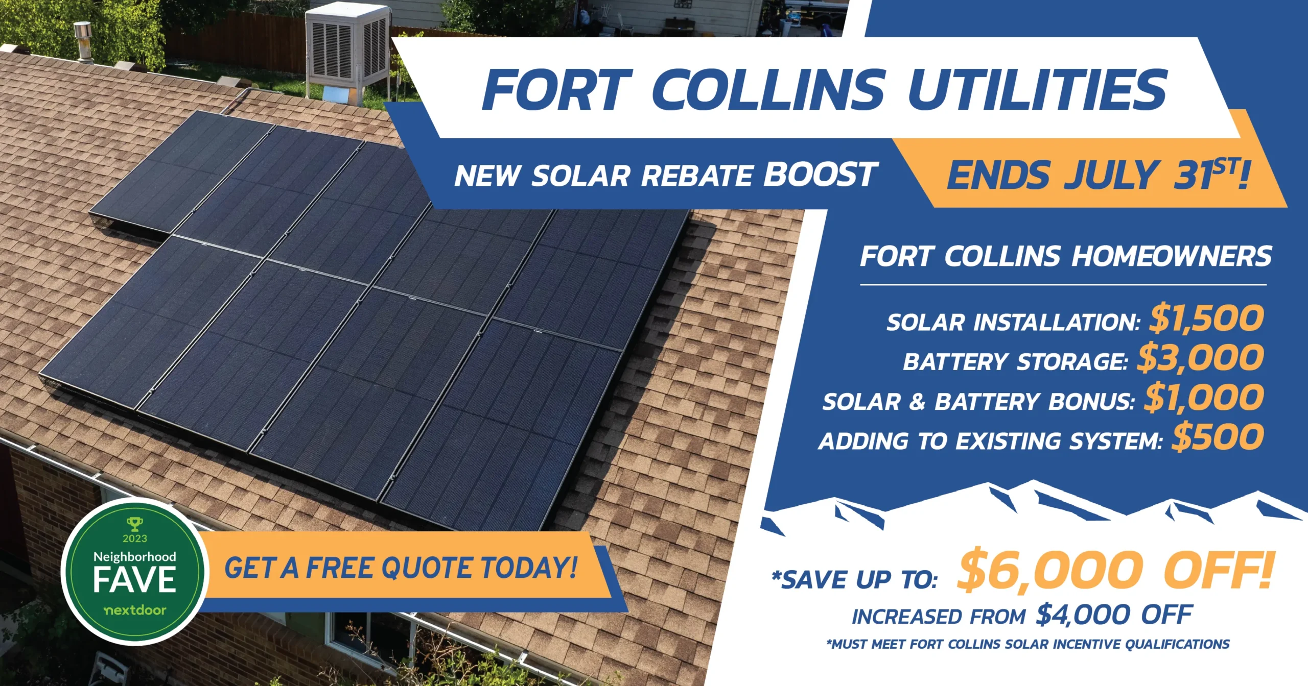 Fort Collins Utilities 2024 Solar Rebate Boost