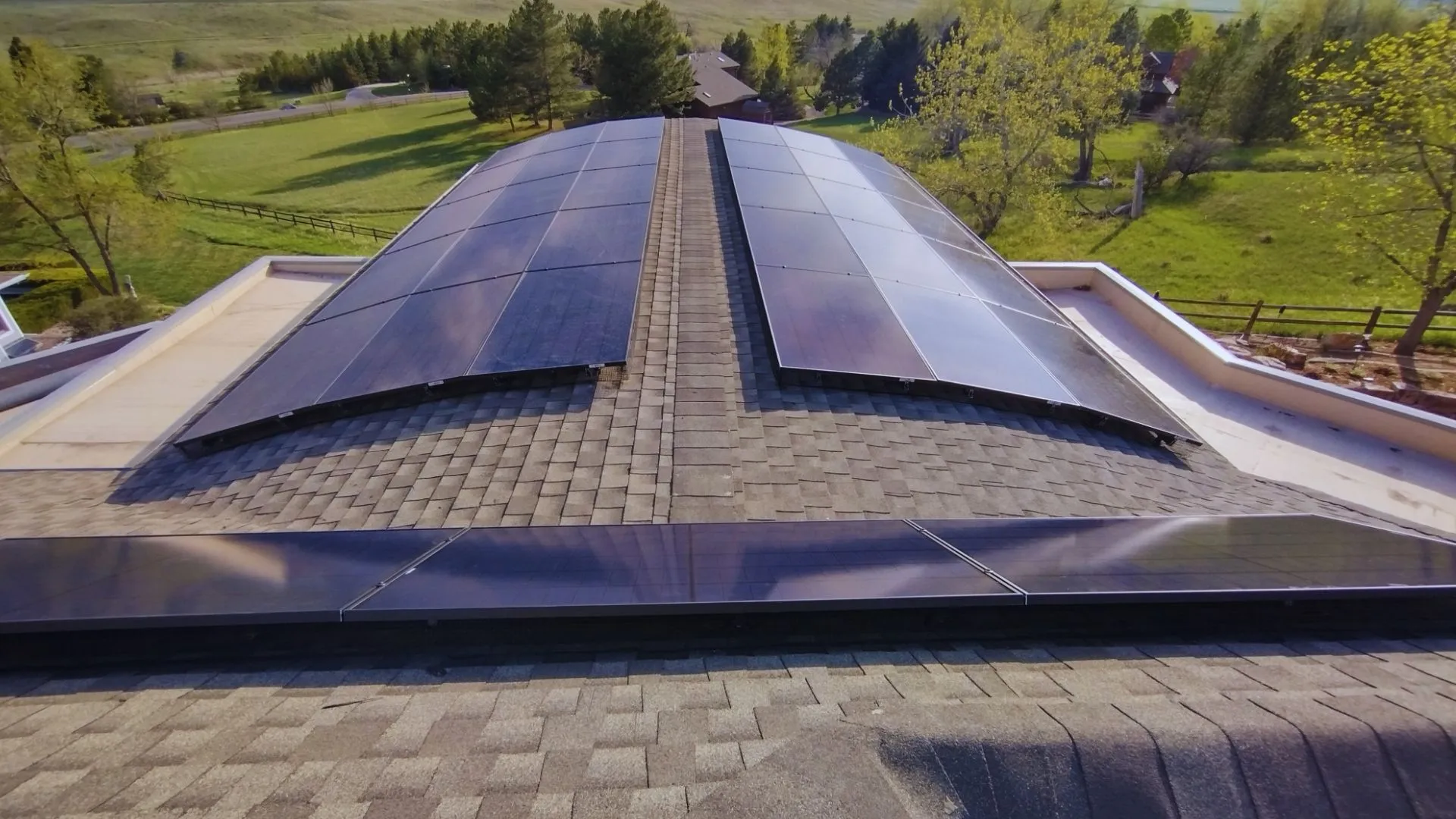 Residential Solar Panel Design On A Roof In Northern Colorado
