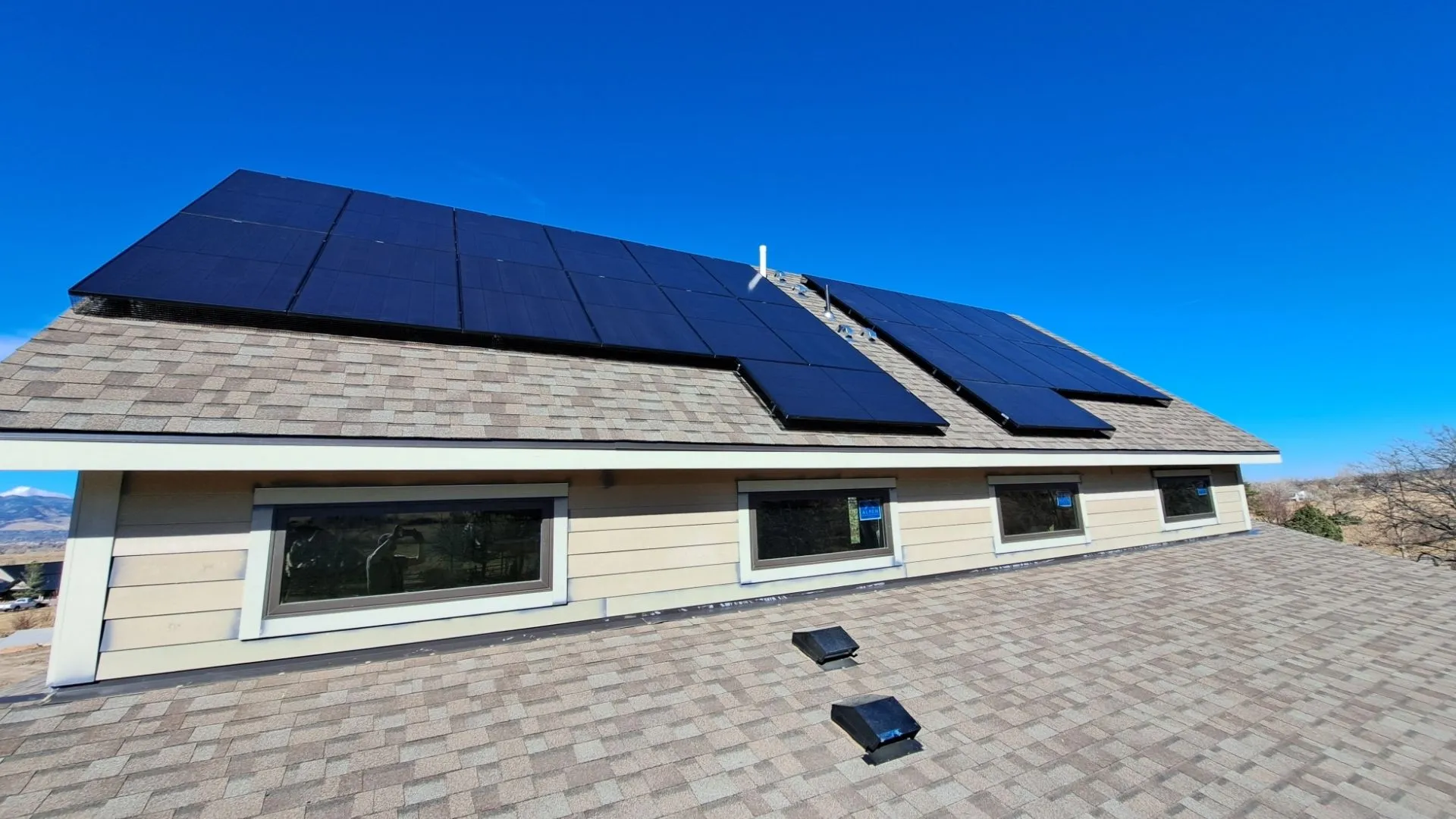 Residential Solar Energy System Installation With Critter Guards