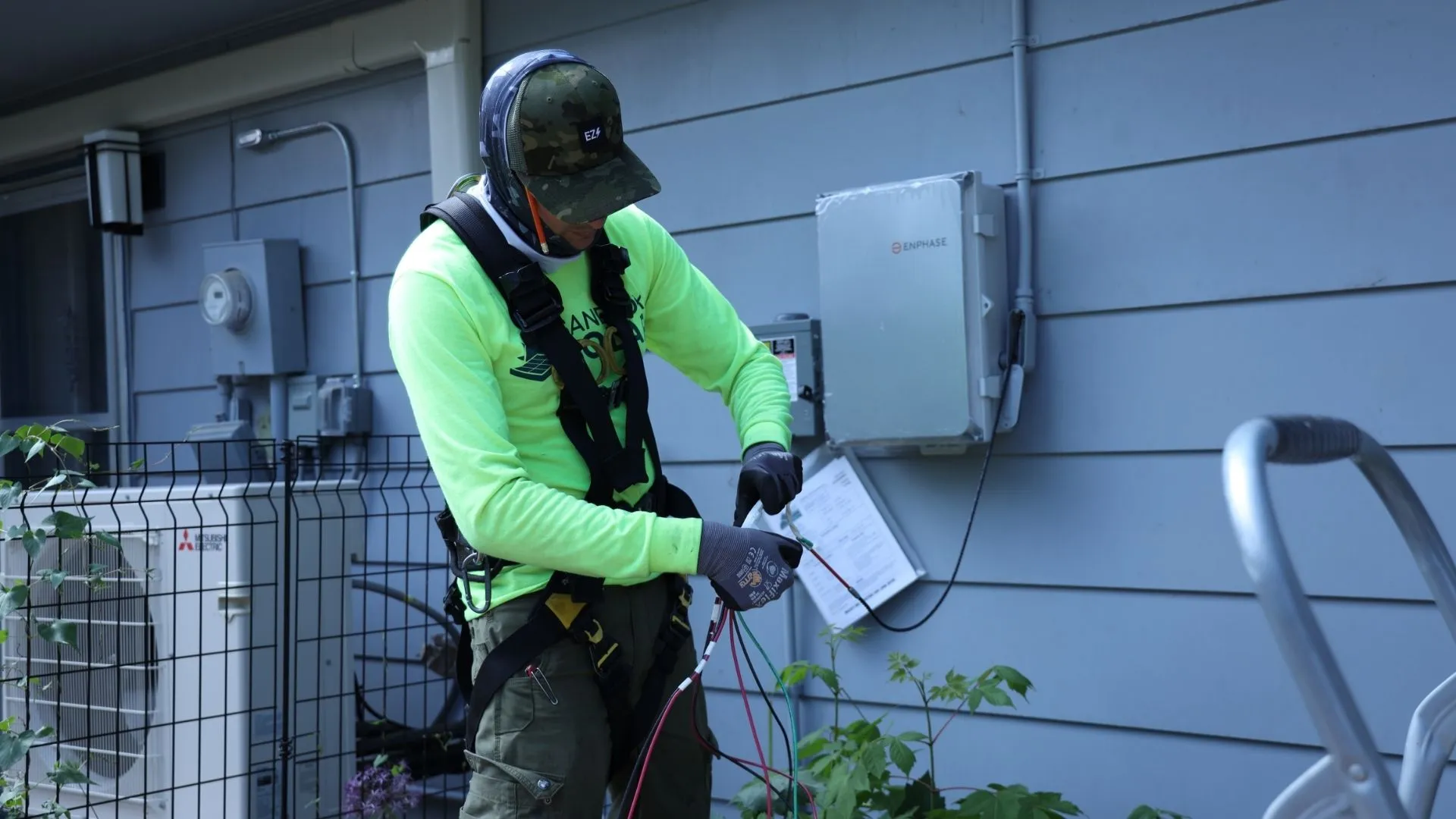 Secure Wiring For A Residential Solar Array Secure Wiring For A Residential Solar Array