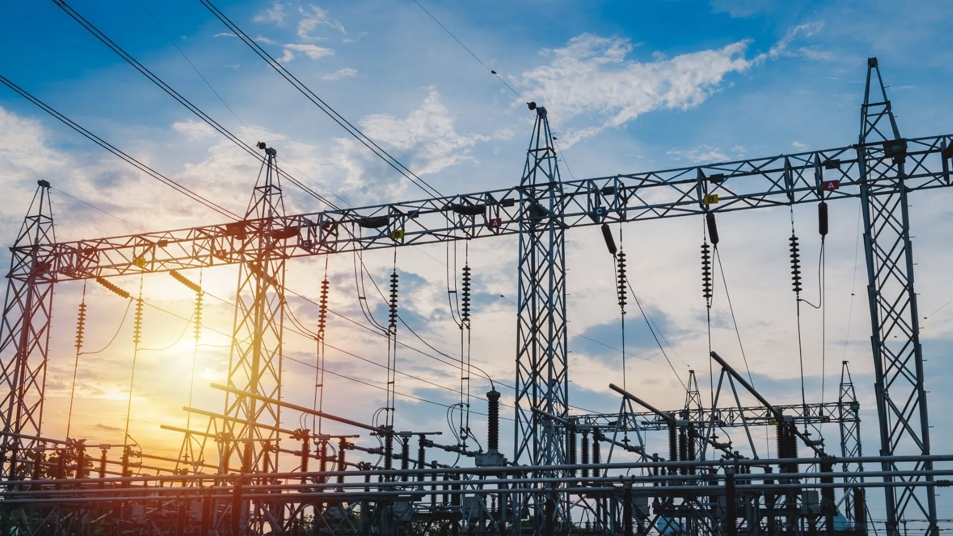 Substation For Electricity Running Through The Grid Substation For Electricity Running Through The Grid
